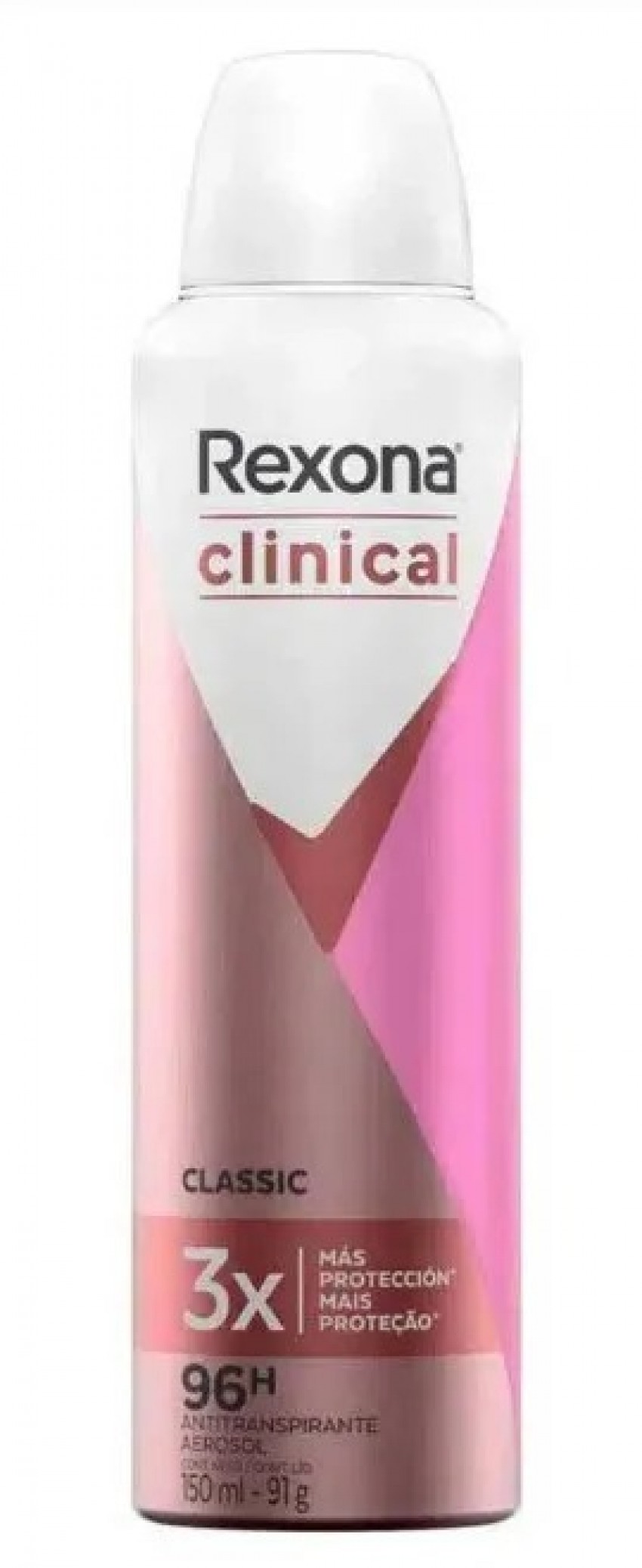 Desodorante Antitranspirante Aerosol Rexona Clinical Classic 150ml